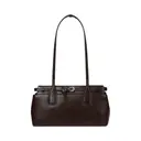 Jour Vintage Leather Shoulder Bag Marron