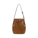 Mini Lale Plain Leather Bag Caramel