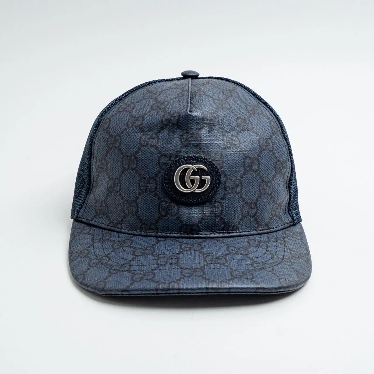 Gucci Double G Enamel Logo Supreme Baseball Hat Blue – voilà.id
