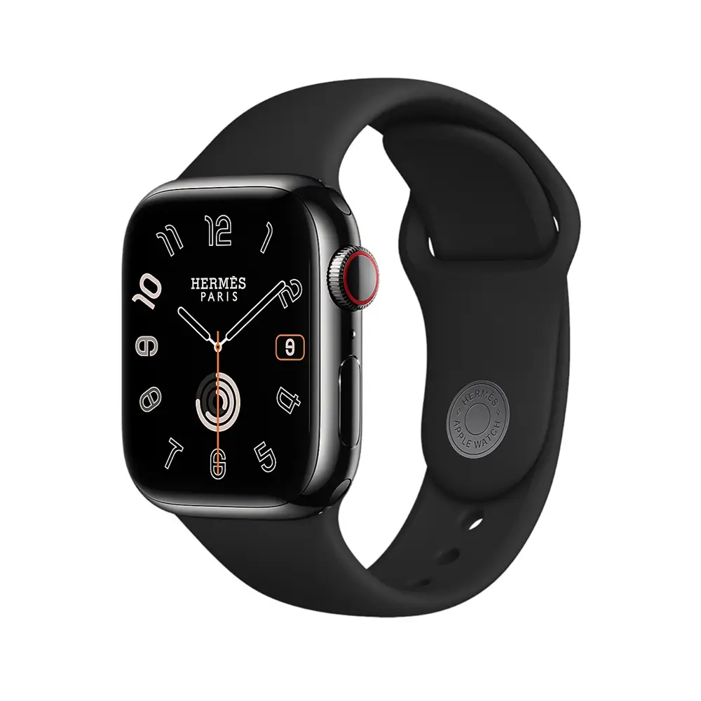 090 Apple 濃い Watch HERMES S7 41mm ブラック 美品 