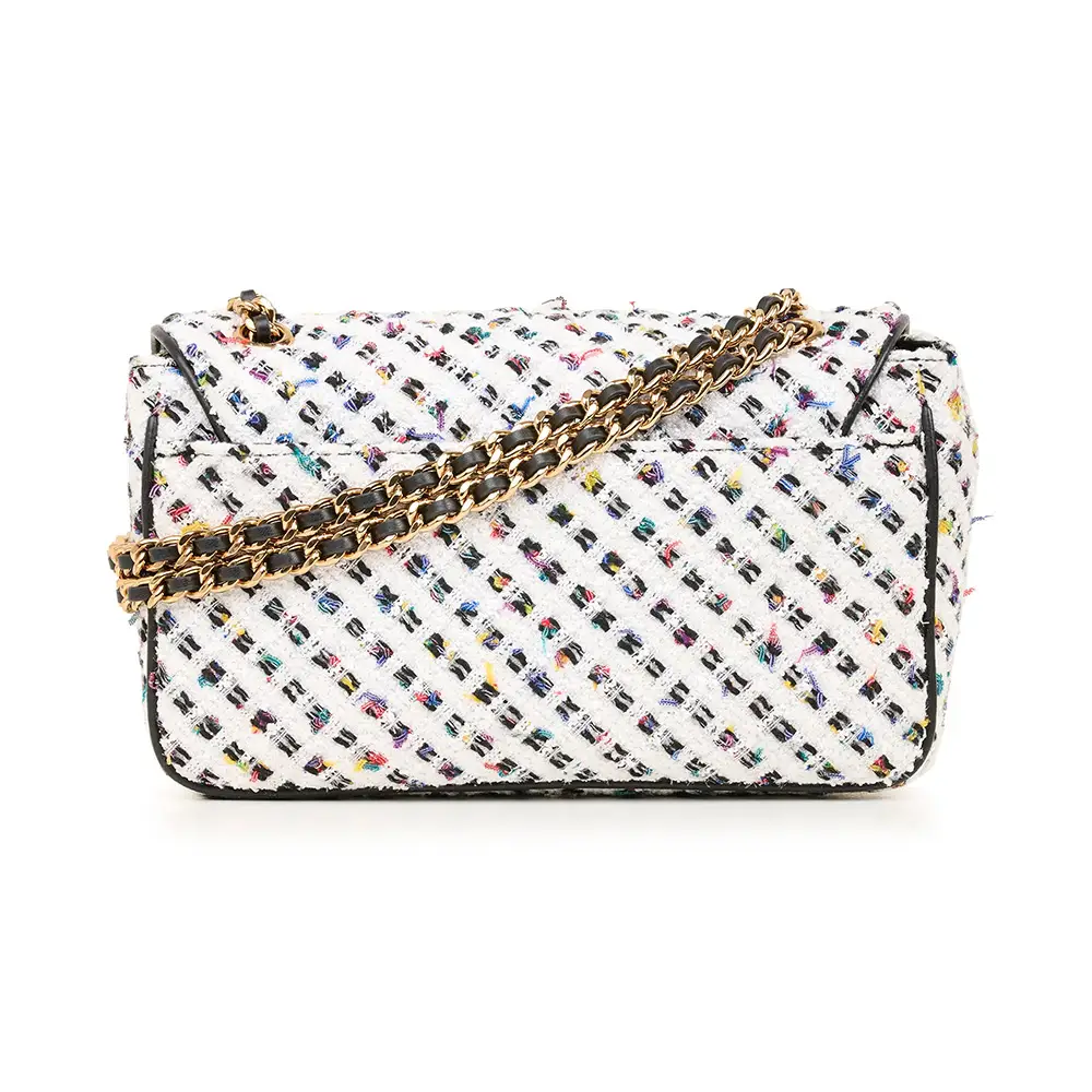 Karl Lagerfeld Paris Agyness Boucle with Brand Stamp Enamel
