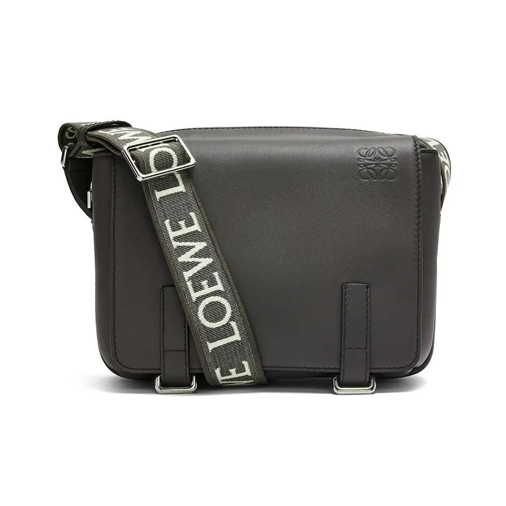 Loewe Military XS Messenger Bag Supple Smooth Calfskin Jacquard 