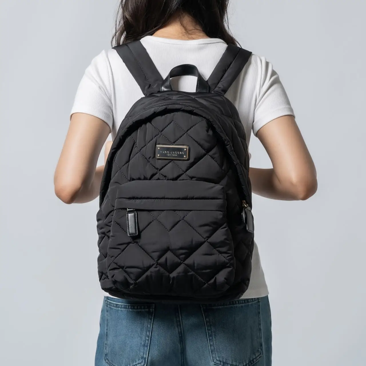 Marc Jacobs Quilted Nylon Backpack Black – voilà.id