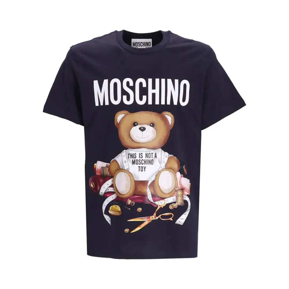 Moschino Sartorial Teddy Bear Regular Fit T-Shirt Black Men – voilà.id