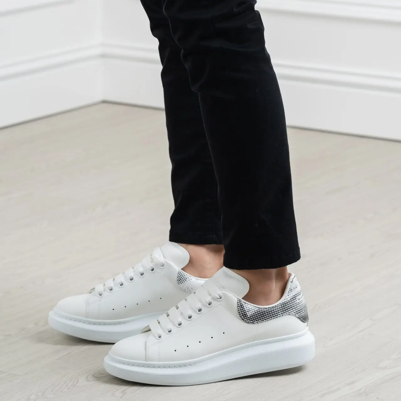 Mcqueen white sneakers best sale