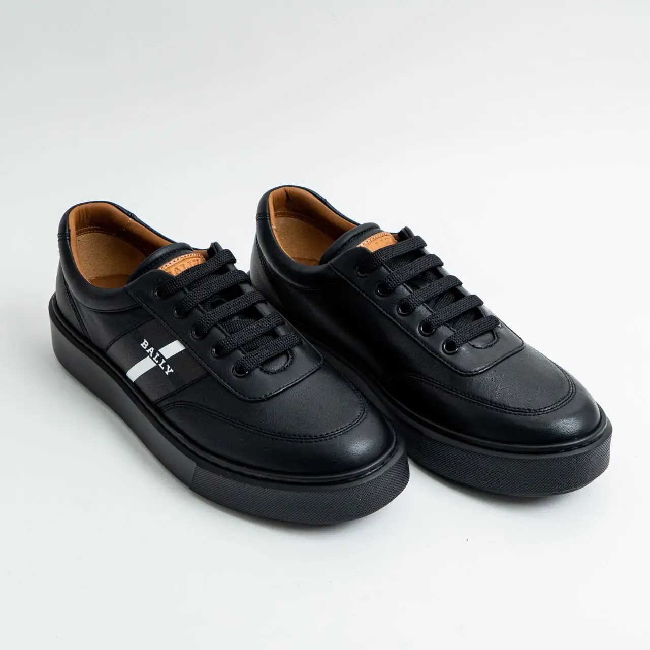 All black bally shoes best sale