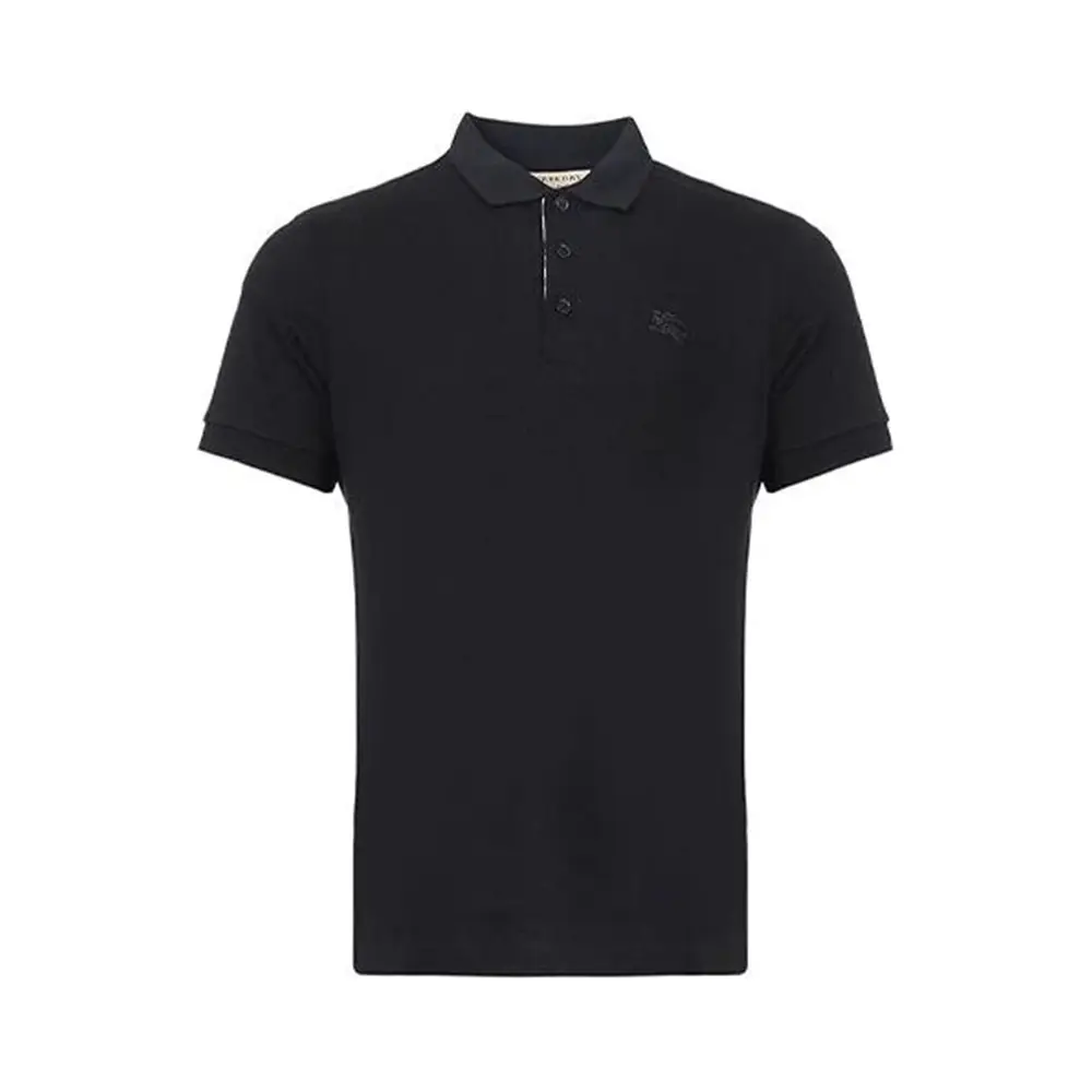 Check placket cotton polo shirt hotsell