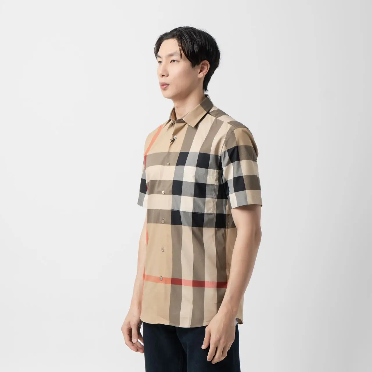 Burberry short sleeve dress shirt hot sale