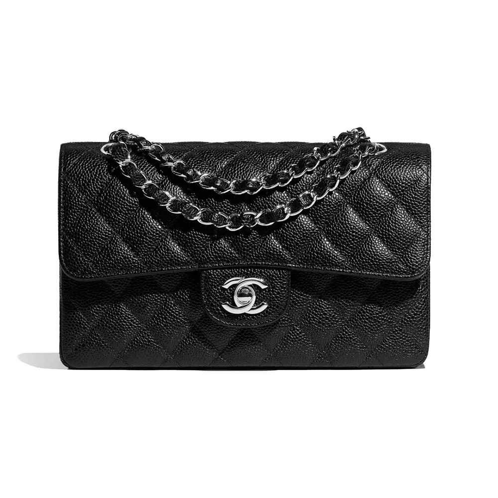 Chanel classic pouch black deals