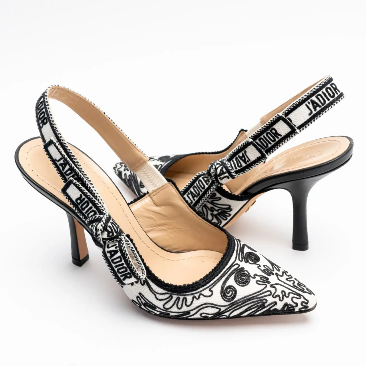 Christian dior kitten heels best sale