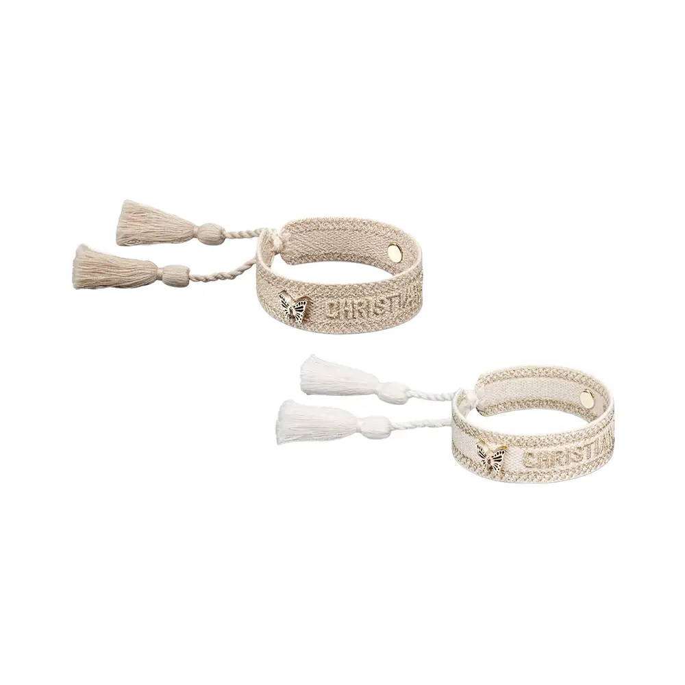 Christian dior embroidered bracelet new arrivals