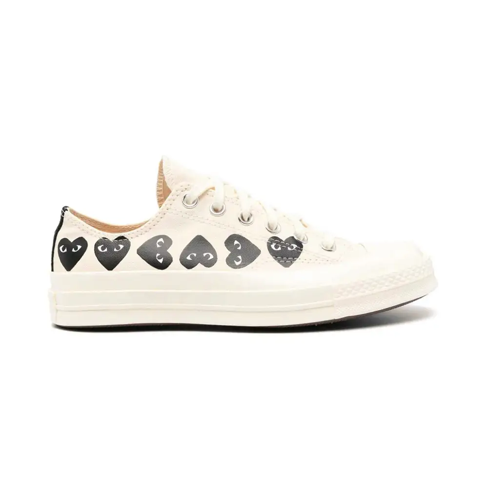 Comme de garcons converse low top white hotsell