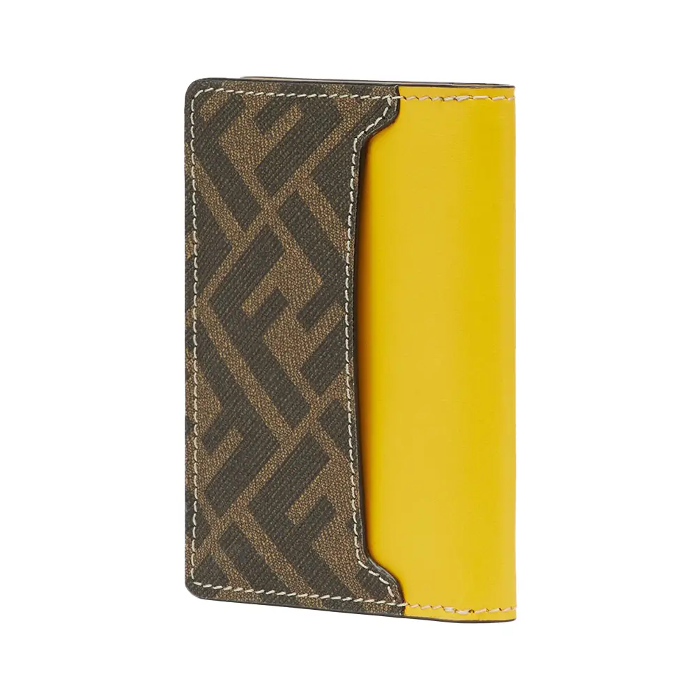 Fendi yellow wallet sale