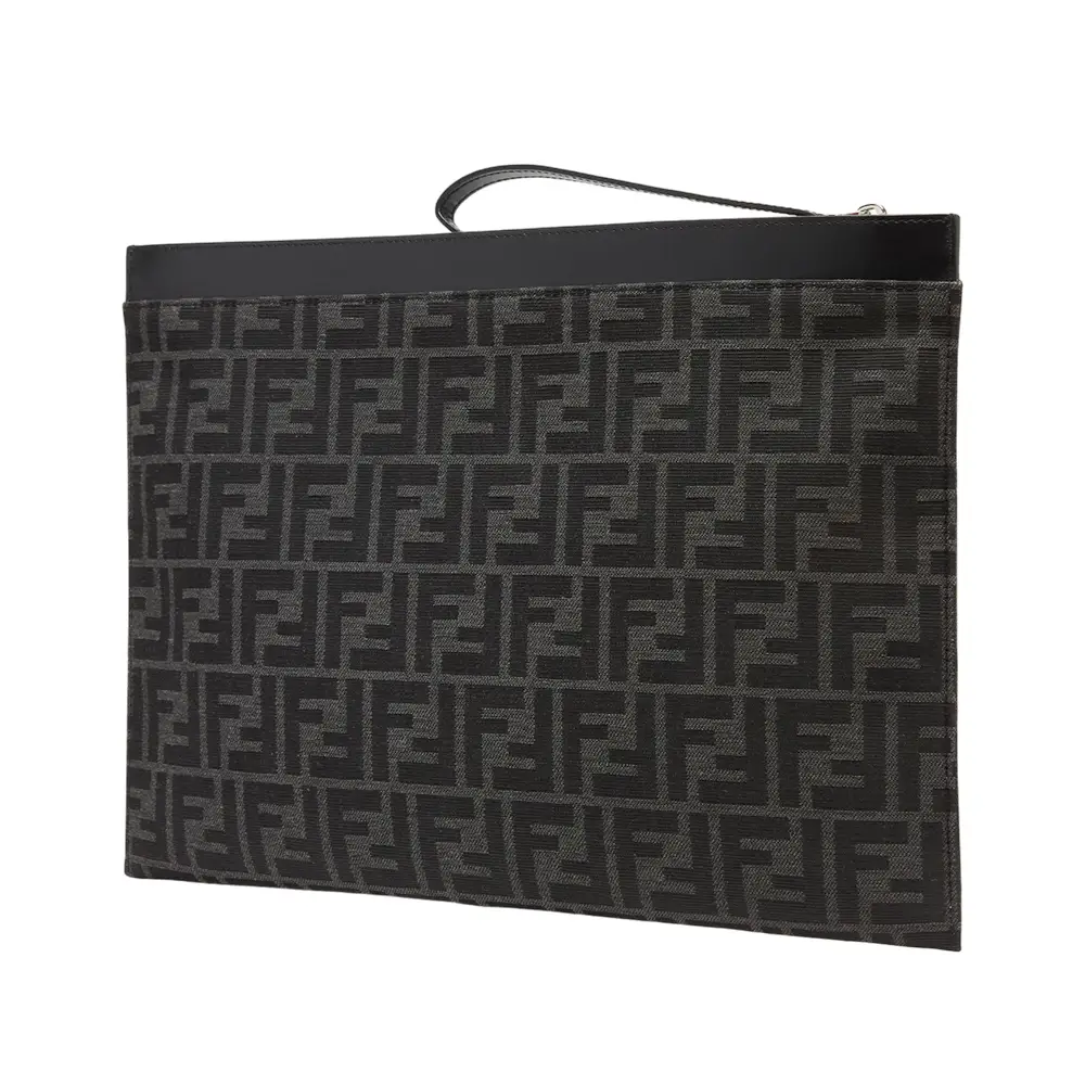 Fendi logo pouch best sale
