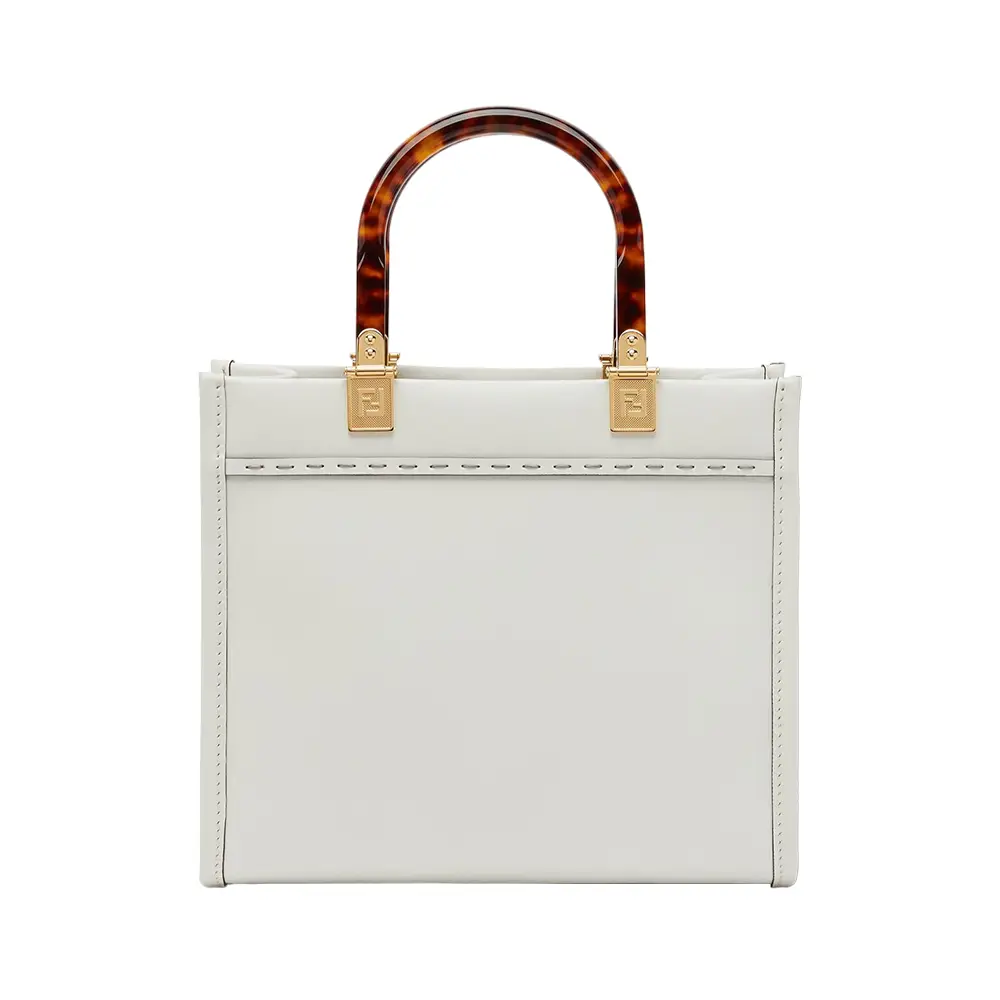 Fendi white tote best sale