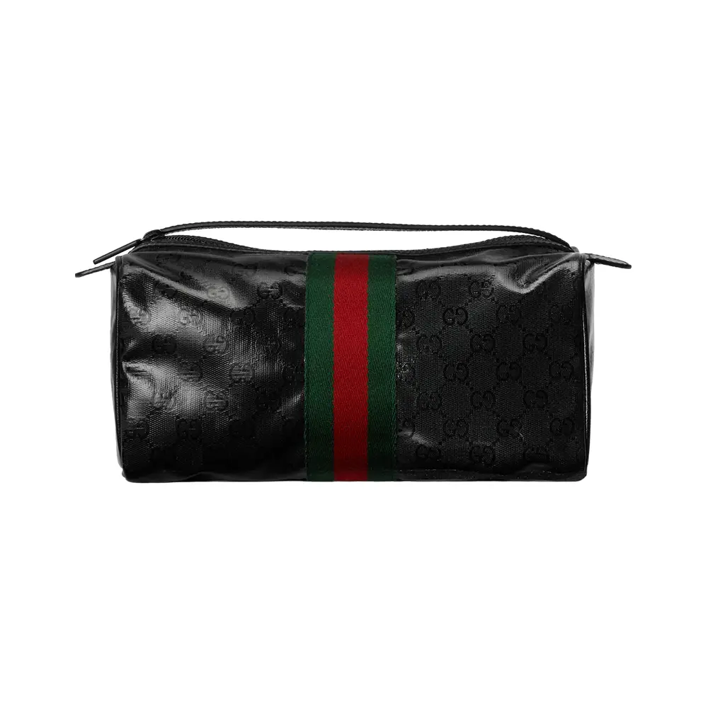 Black gucci toiletry bag sale