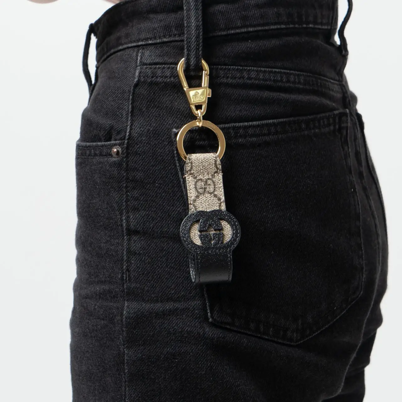 Gucci nylon web key ring clearance