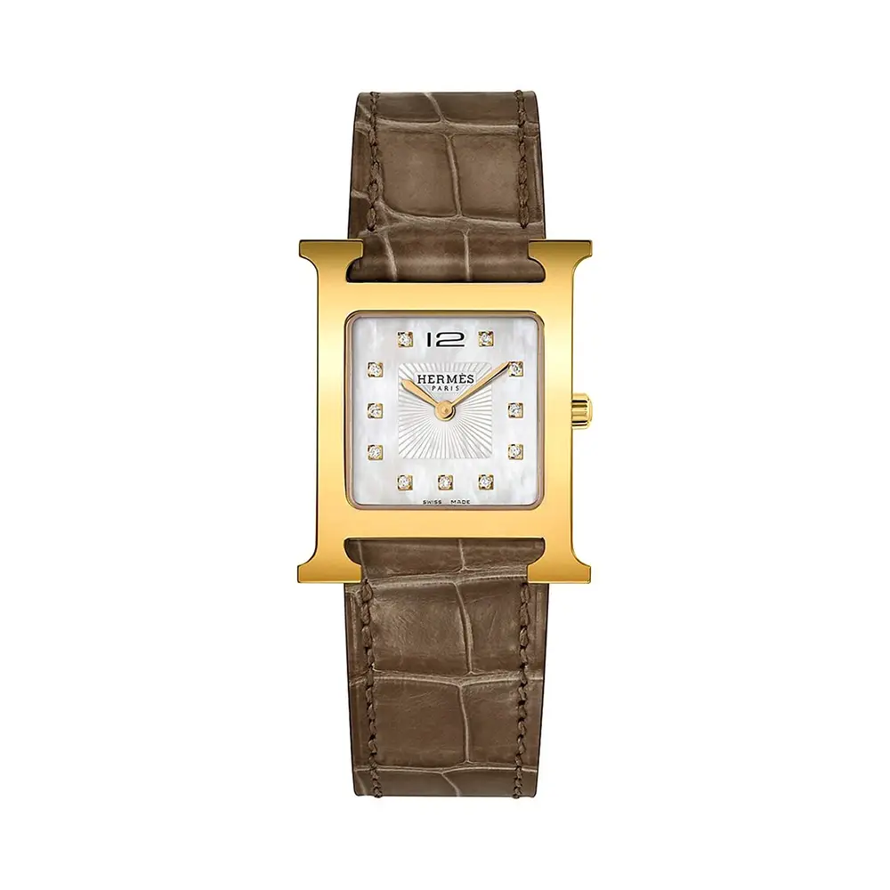 Gold hermes watch hotsell