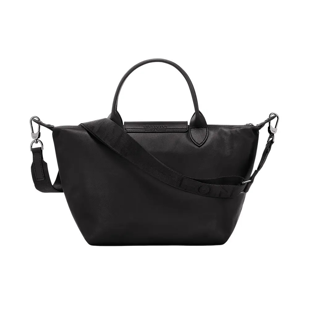 All black le pliage longchamp hotsell