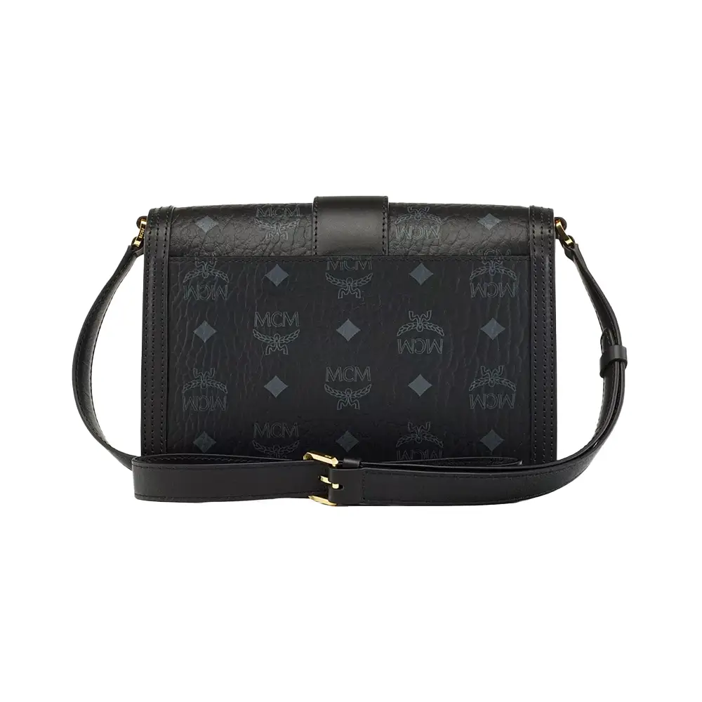 Mcm black sling bag best sale