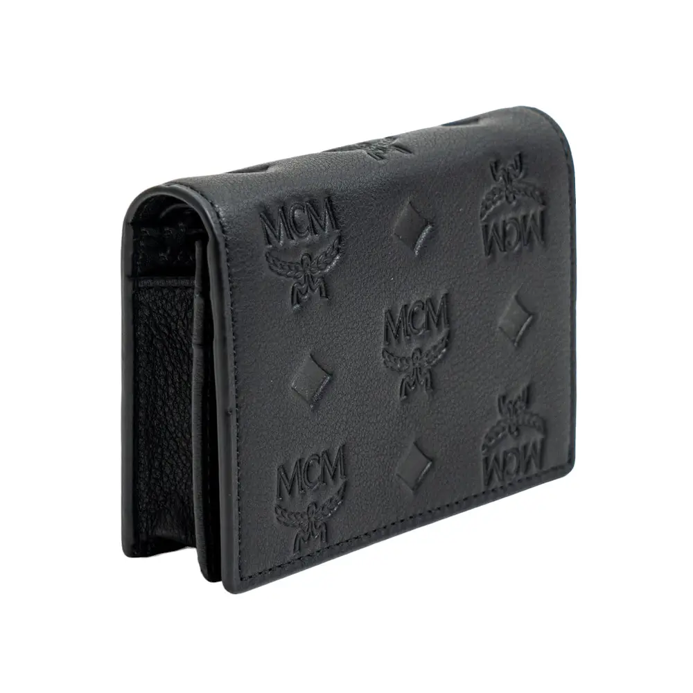 Mcm leather wallet best sale