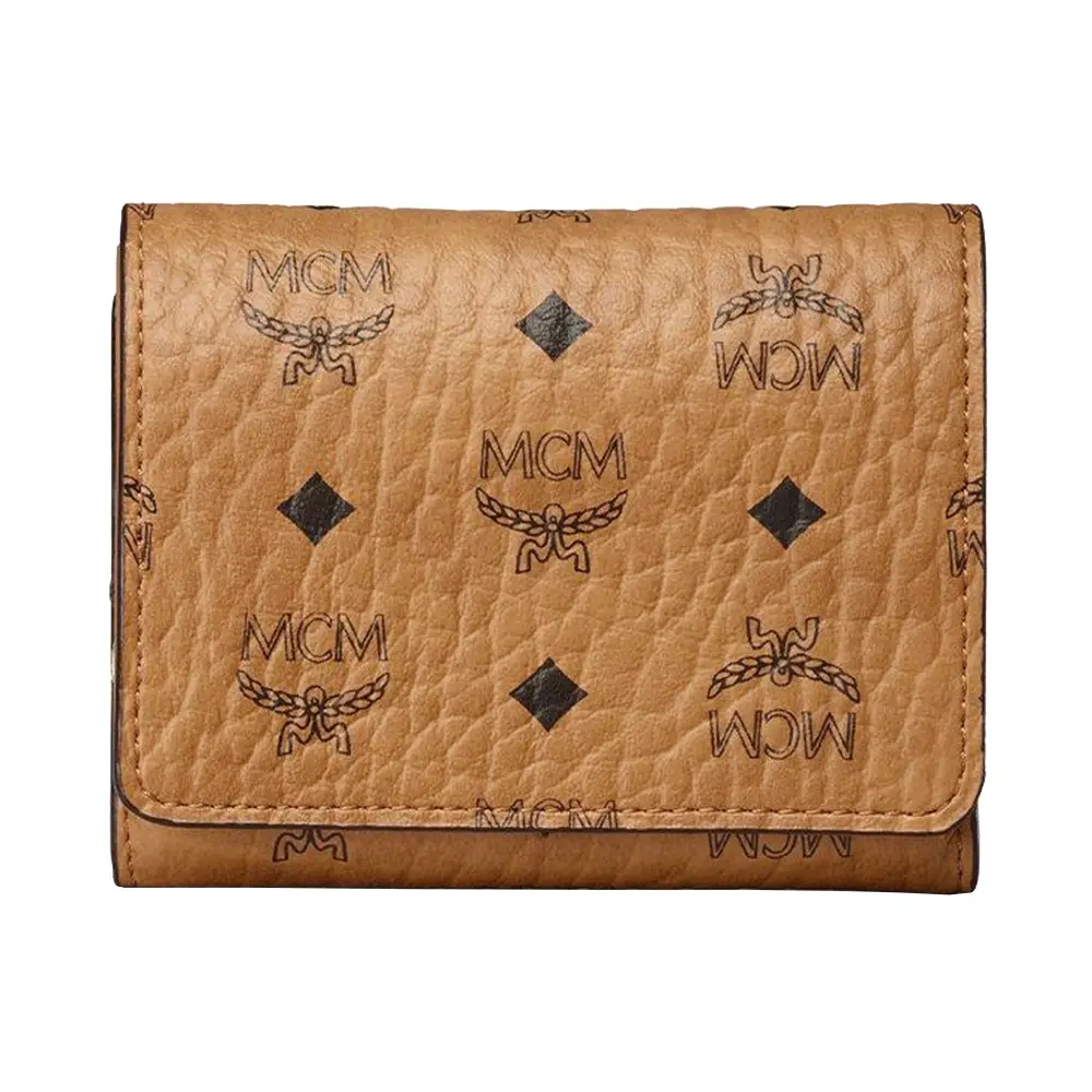 Mcm small french trifold wallet hotsell