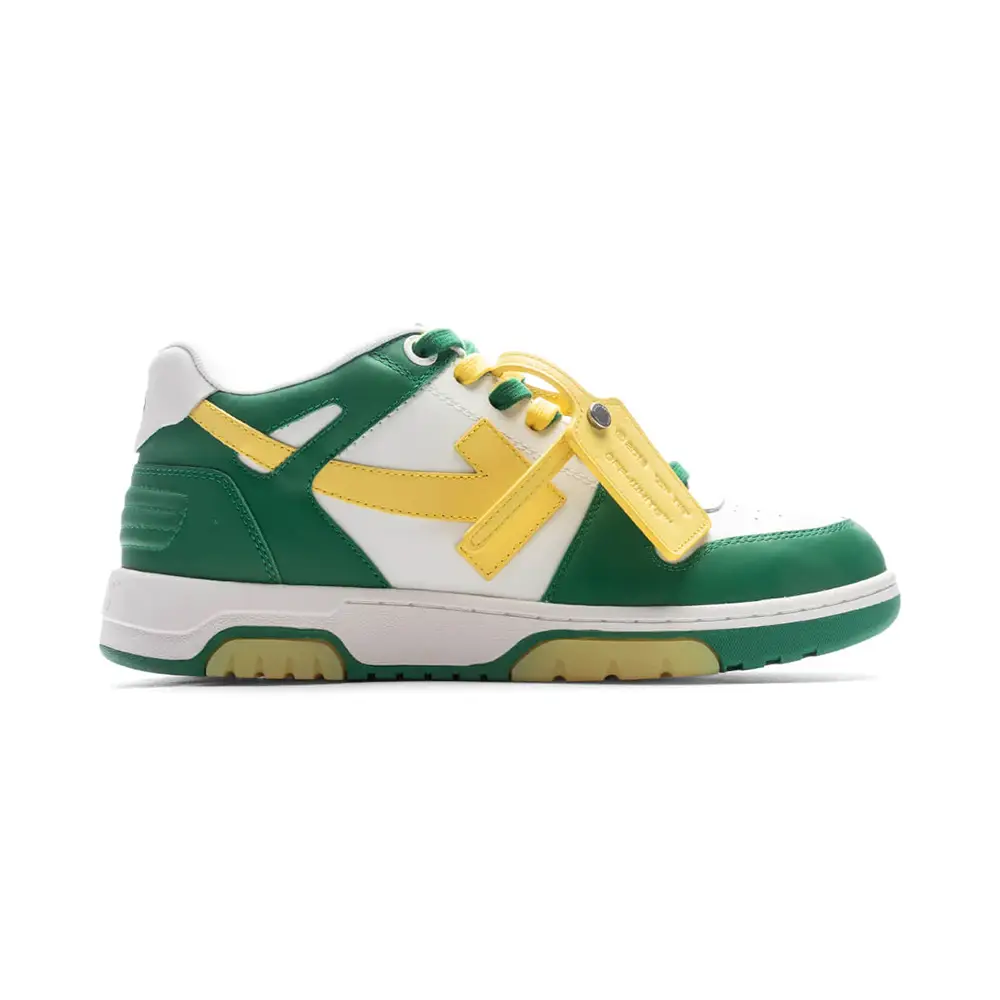 Green yellow sneakers best sale