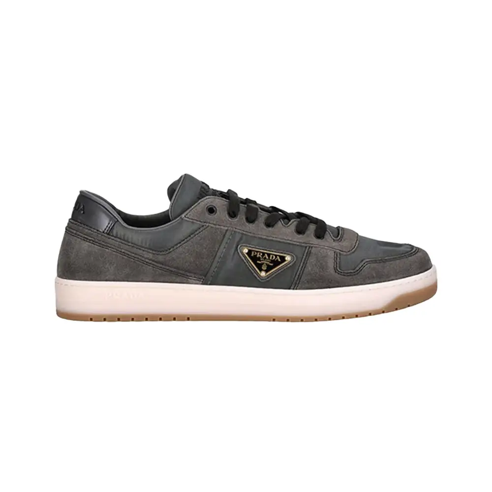 Prada calf suede and fabric sneakers 2025