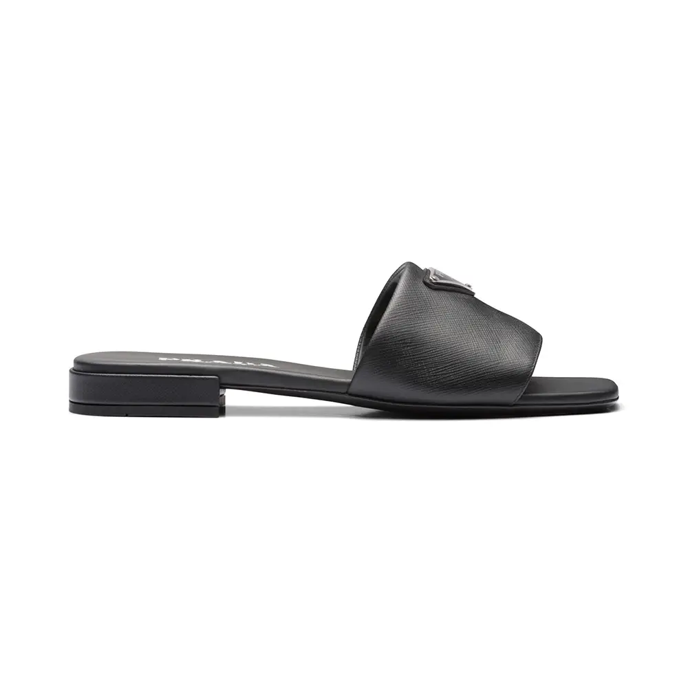 Prada logo flip flop sales