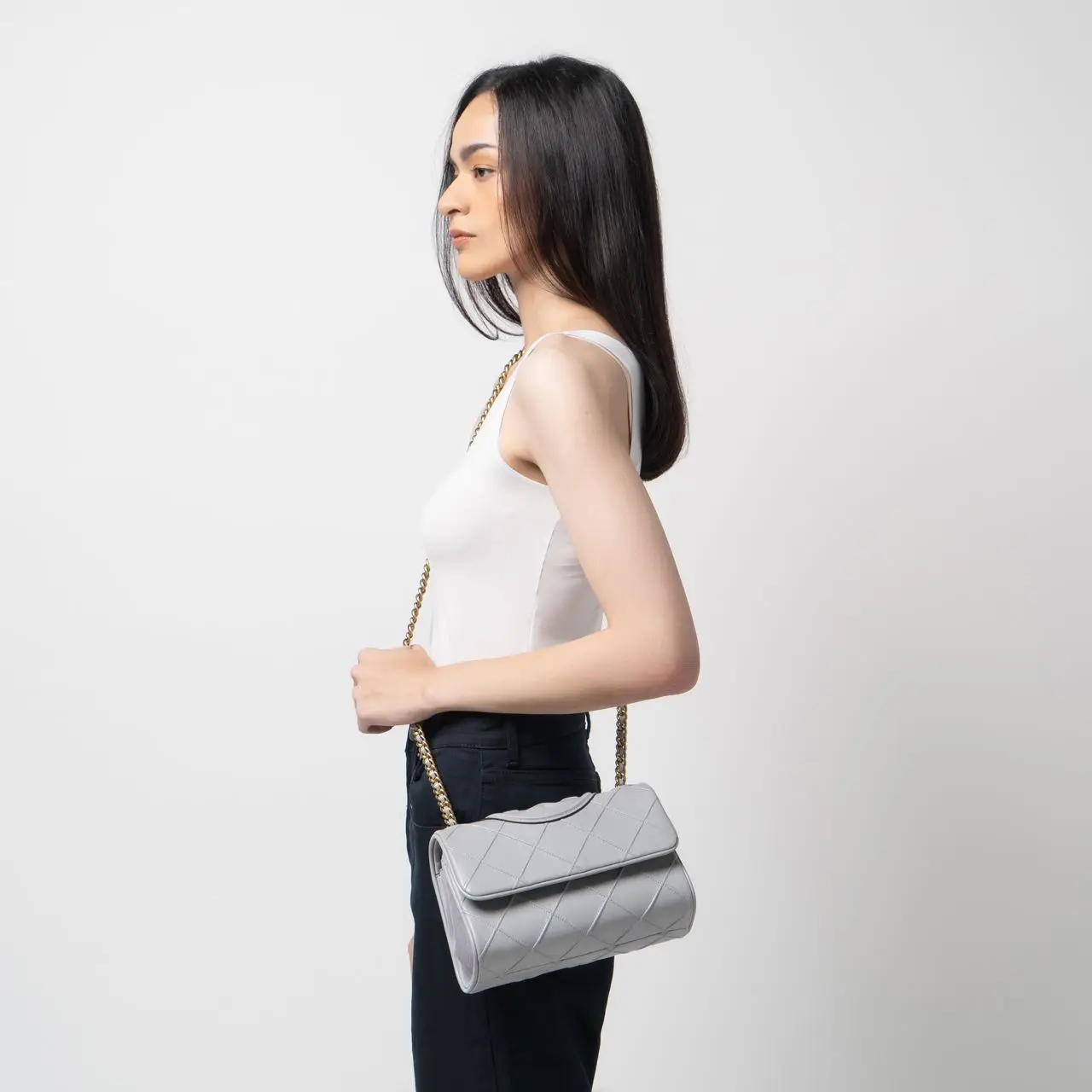 Fleming quilted leather top handle satchel new arrivals