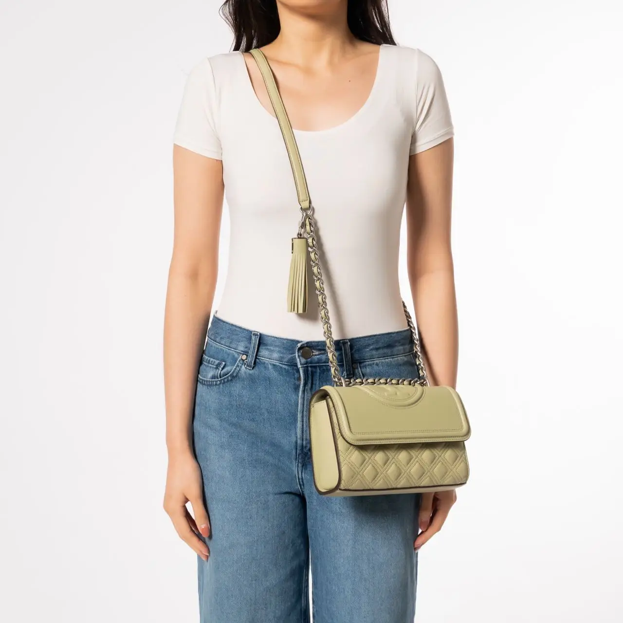 Harga tory burch fleming small clearance