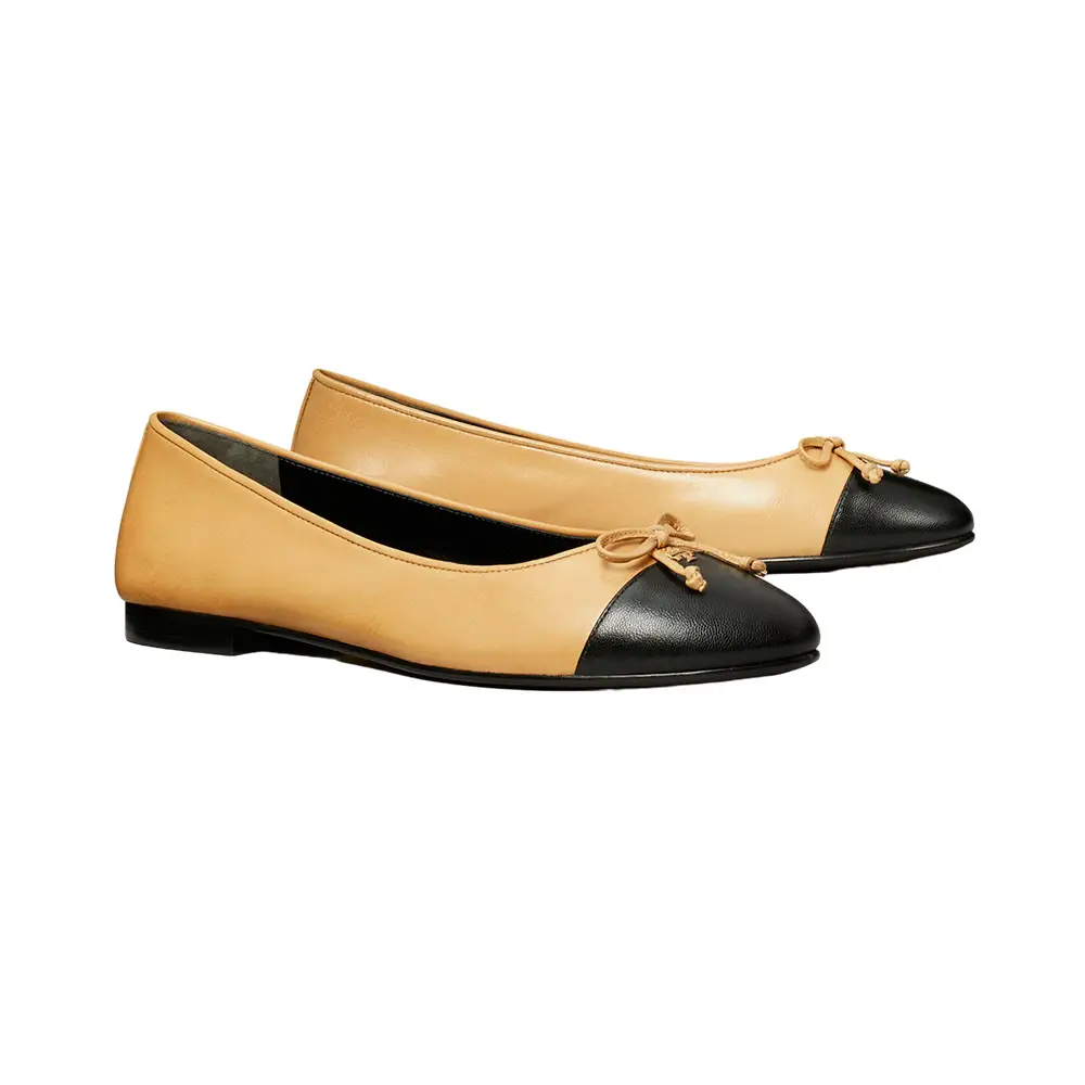 Ginger bow detail wedge heeled ballerinas on sale