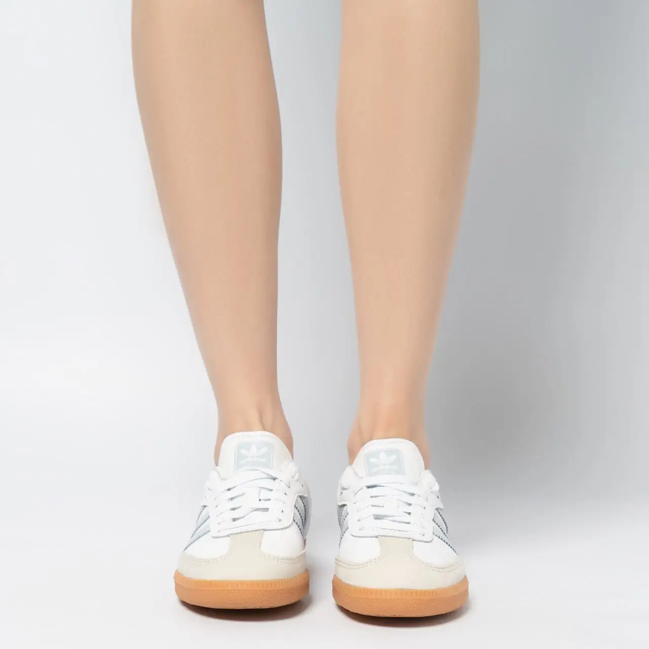 Adidas Samba OG Cloud White Halo Blue Gum Women  voil.id