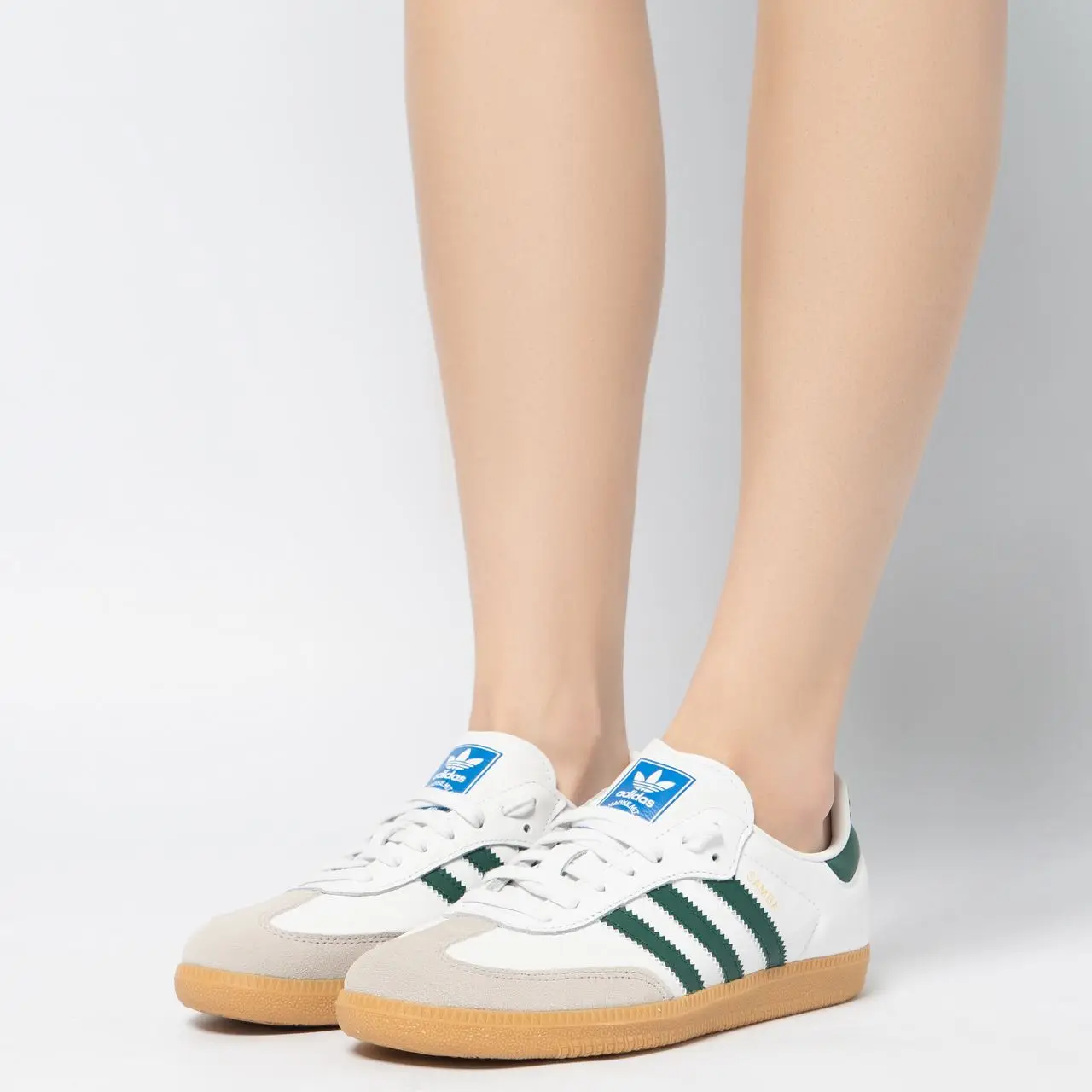 adidas gazelle silver green womens Adidas Samba OG | Men's | White/Green/Collegiate Green main image 0