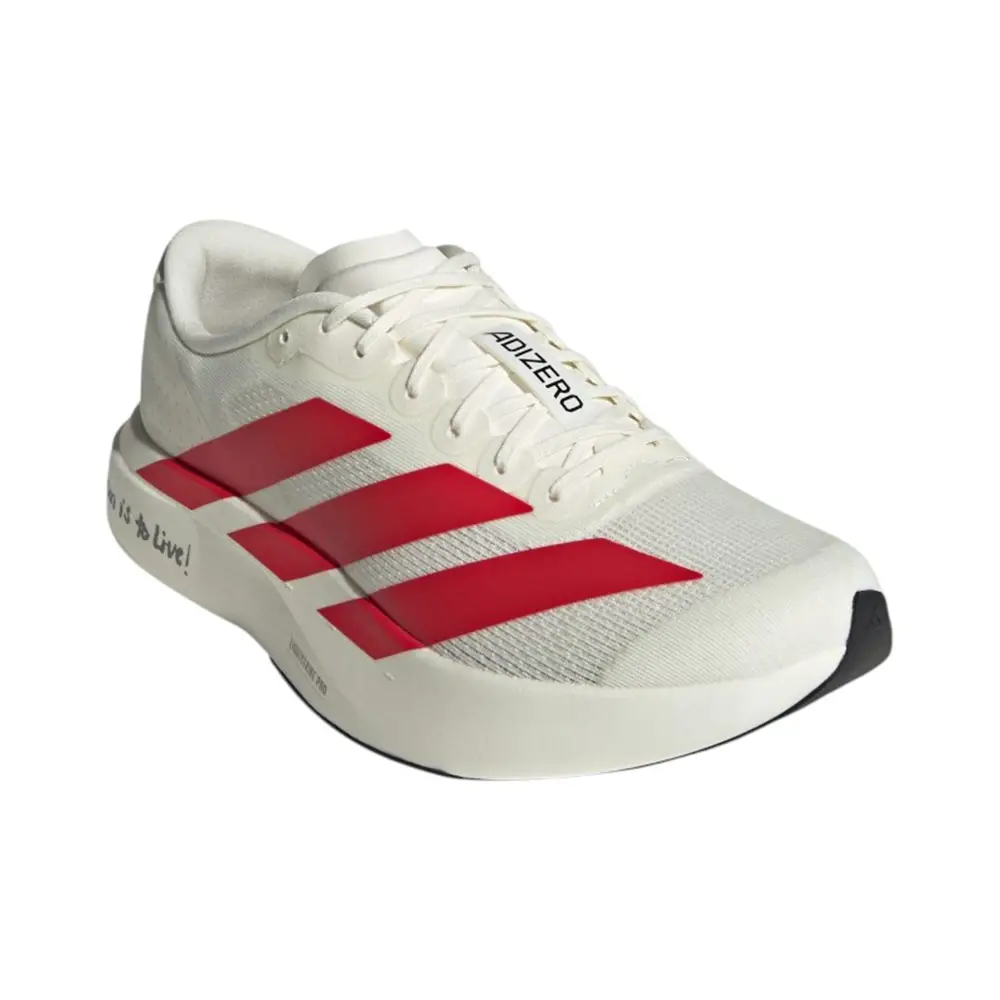 Adizero Evo SL Running Shoes Off White Scarlet Red Men