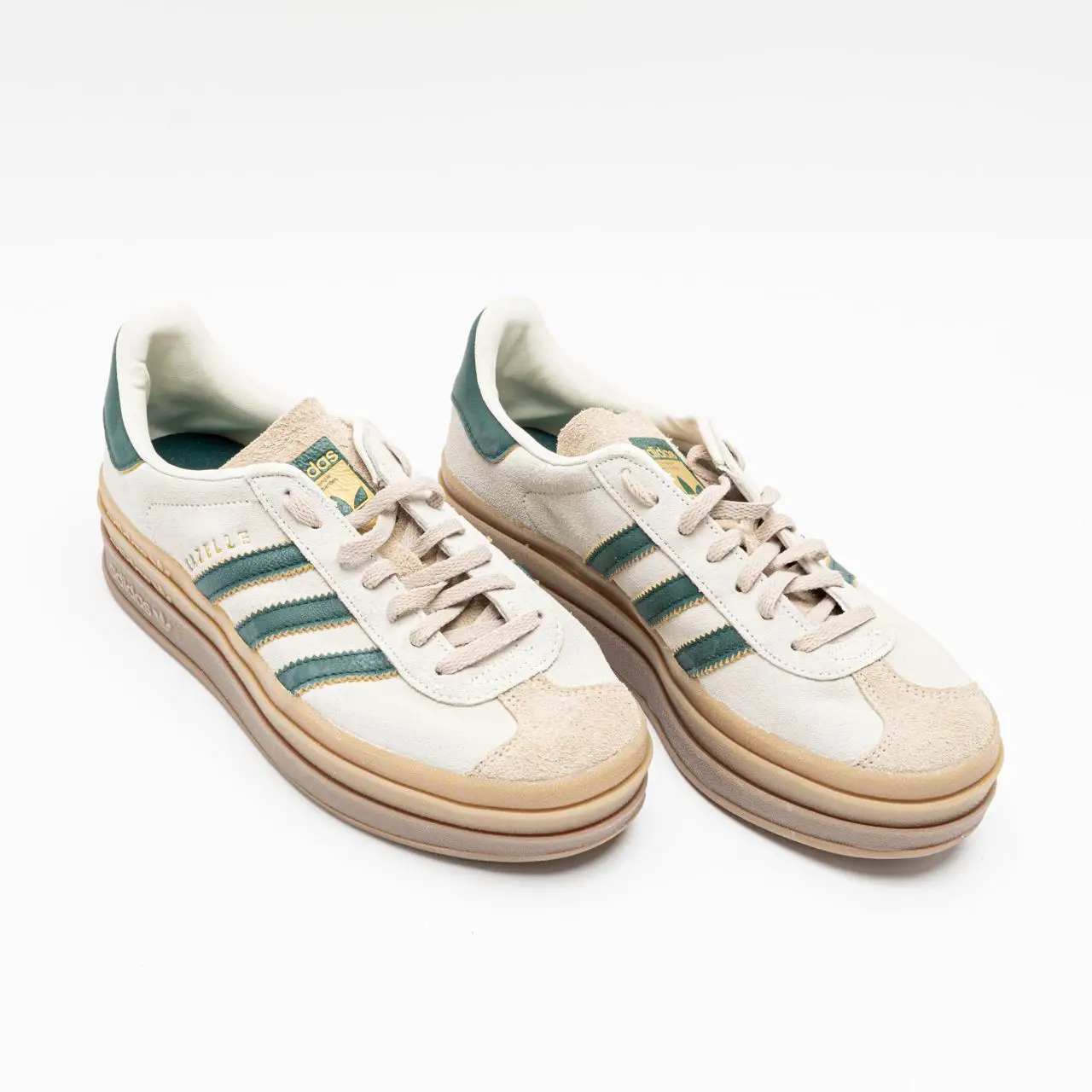 Adidas Gazelle Bold Cream Collegiate Green Unisex  voil.id