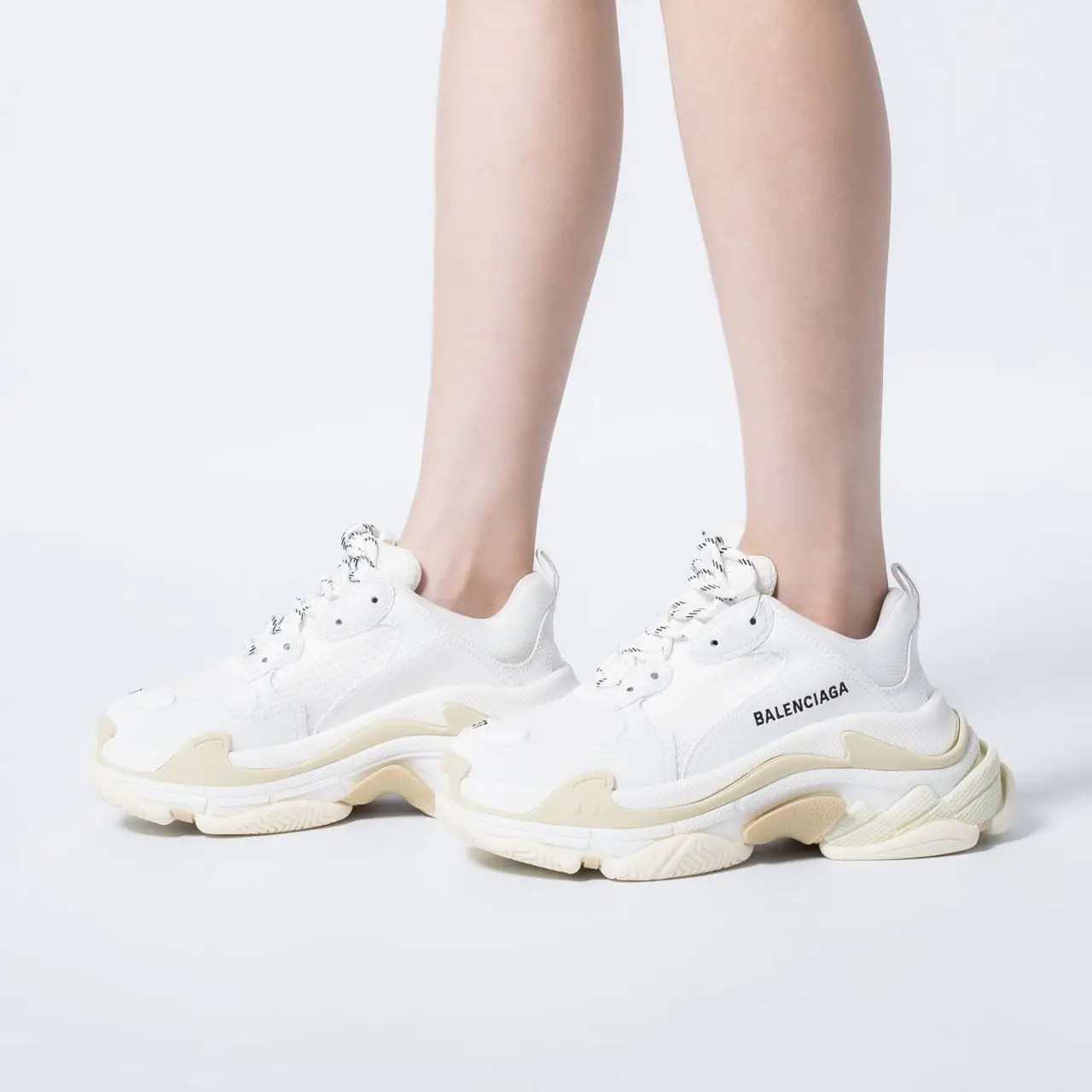 Ubuy Shoes Women's Balenciaga Triple S Women's Triple S Clear Sole