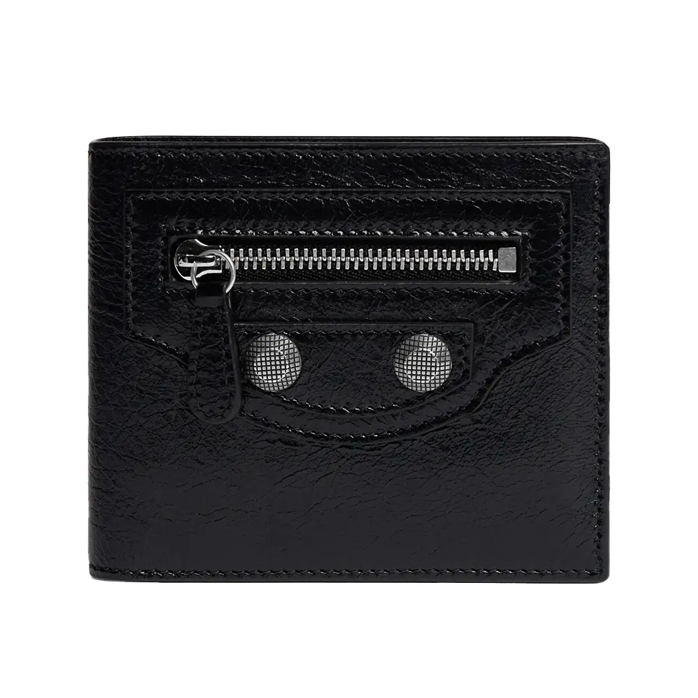 Balenciaga Le Cagole Square Folded Wallet Black – voilà.id