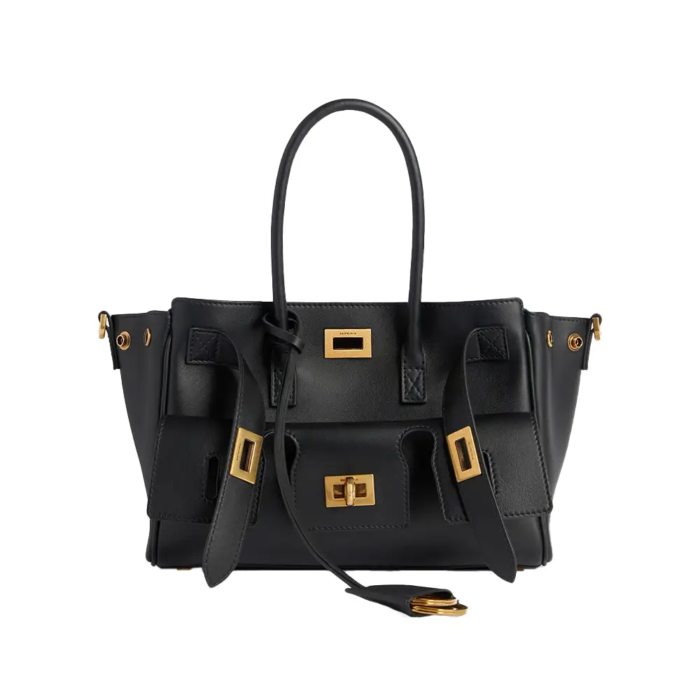 Balenciaga Bel Air Mini Carry All Bag Black –