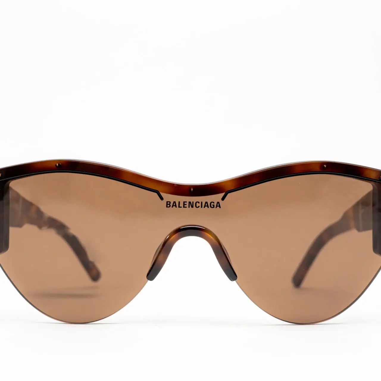 New Balenciaga BB0004S 007 Sunglasses - Havana Frame, Brown 