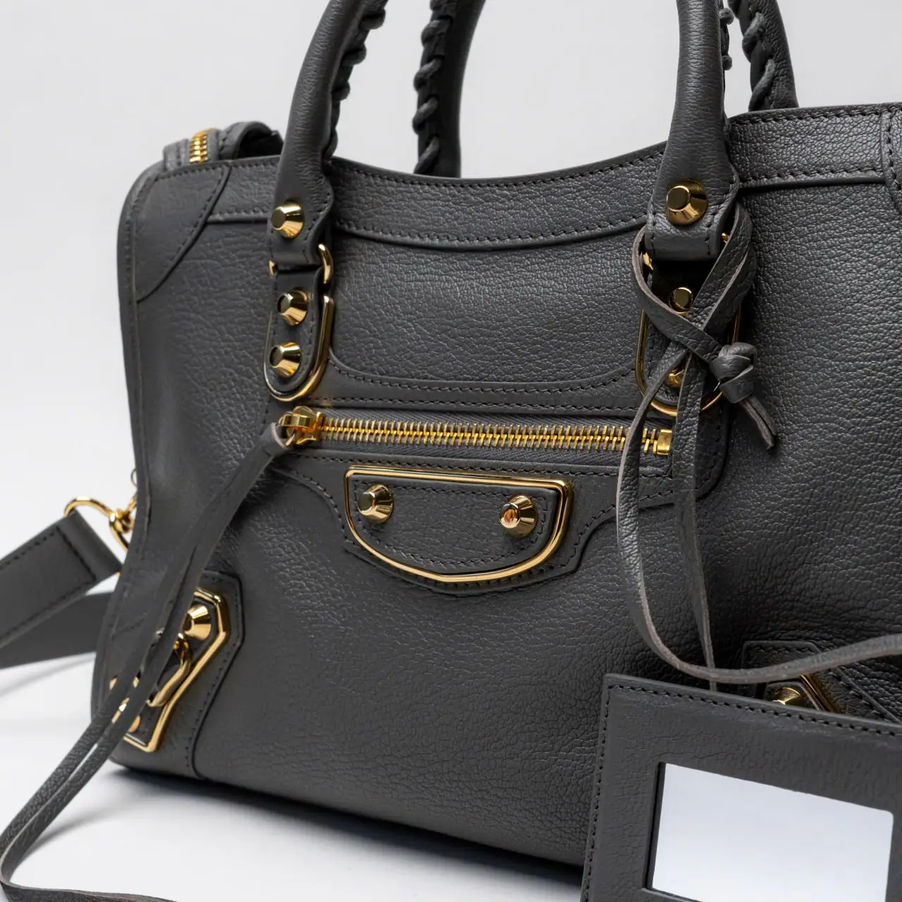 Balenciaga Classic City Metallic Edge Small Grey Ghw – voilà.id