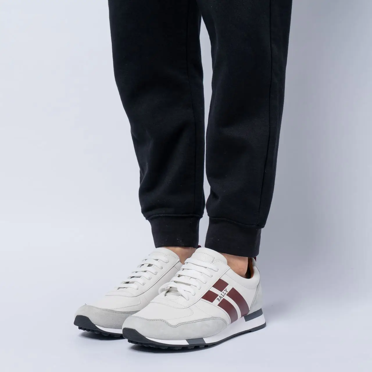 Bally Genk.O Leather Sneakers Ice White – voilà.id