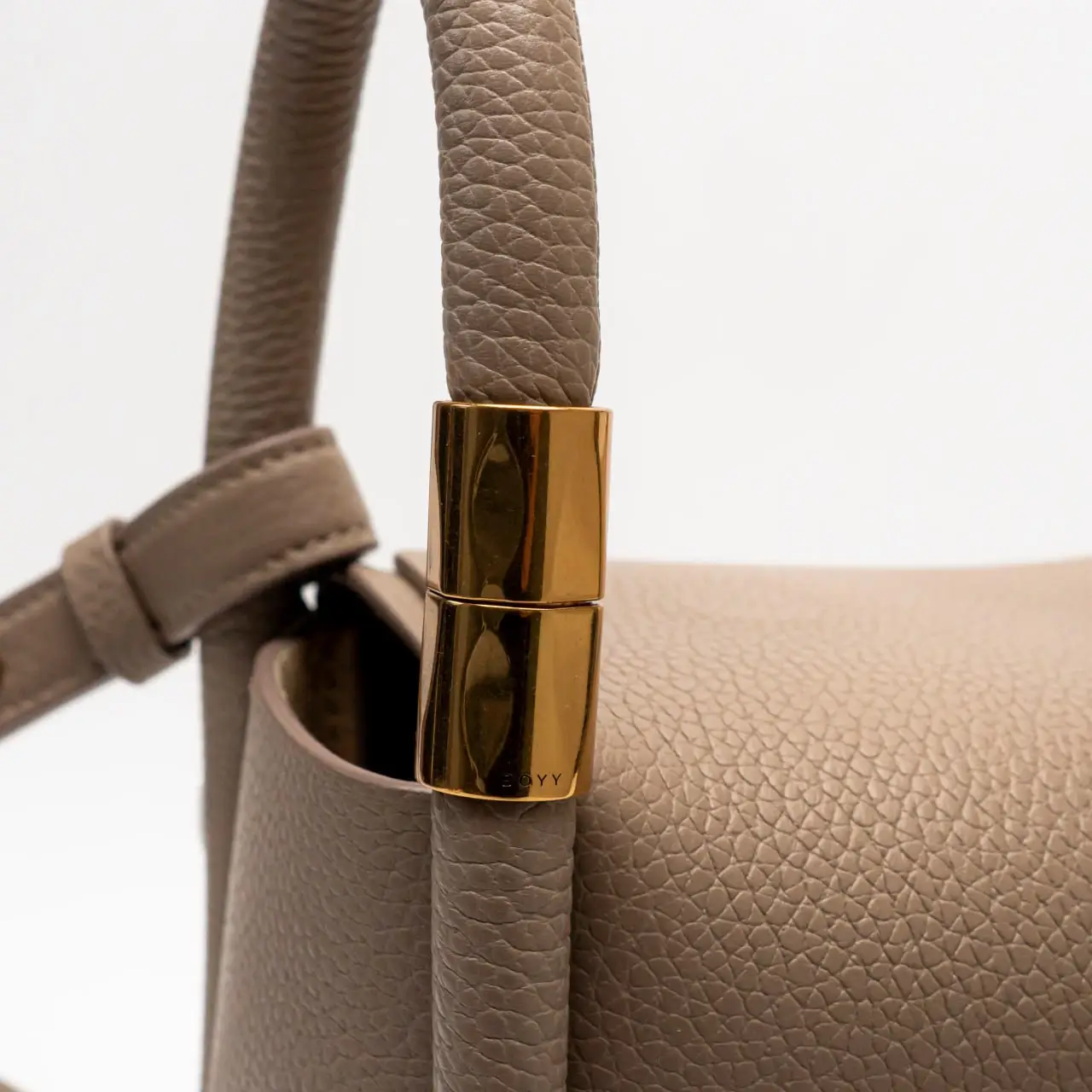 Boyy Wonton 25 Pebble Leather Bag Turtledove – voilà.id