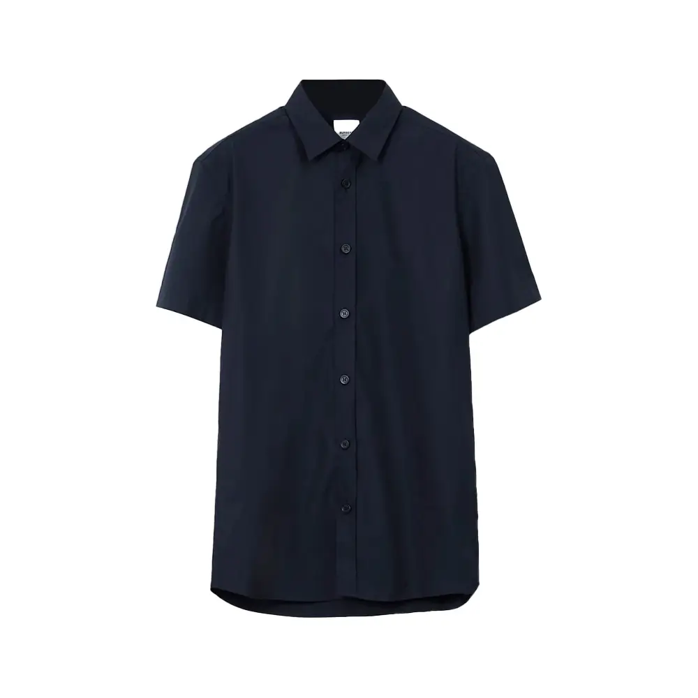 Burberry Shefford Check Short Sleeve Shirt Black –