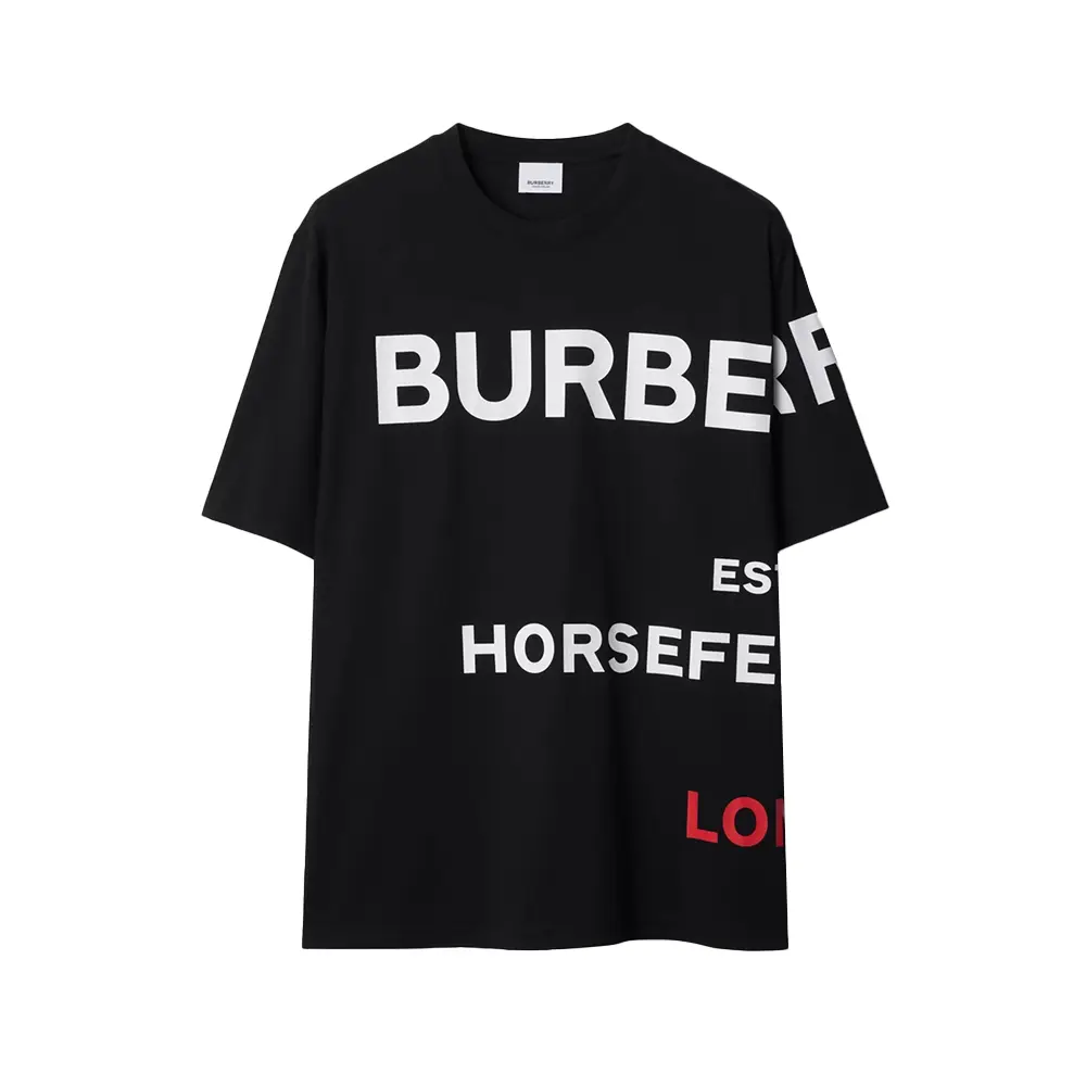Burberry Horseferry Print Oversized T-Shirt Black Multi Men – voilà.id
