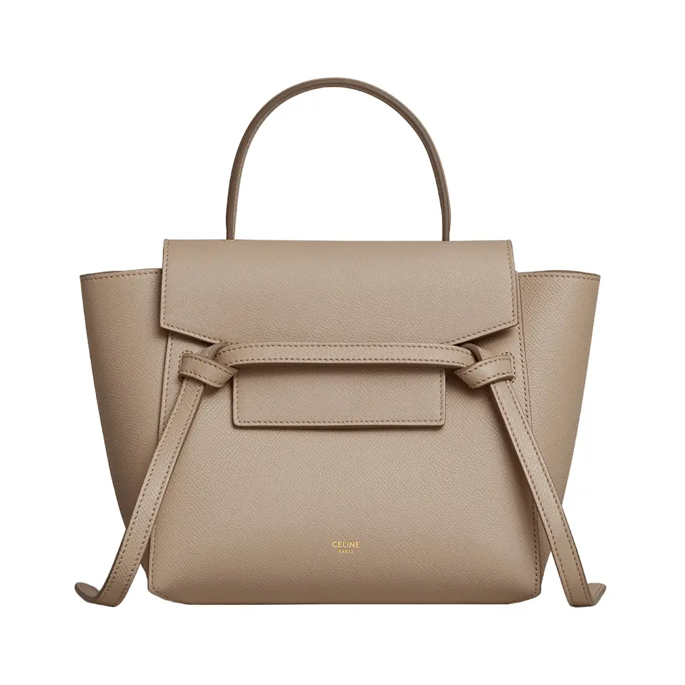 Celine Nano Belt Bag Light Taupe Grained –