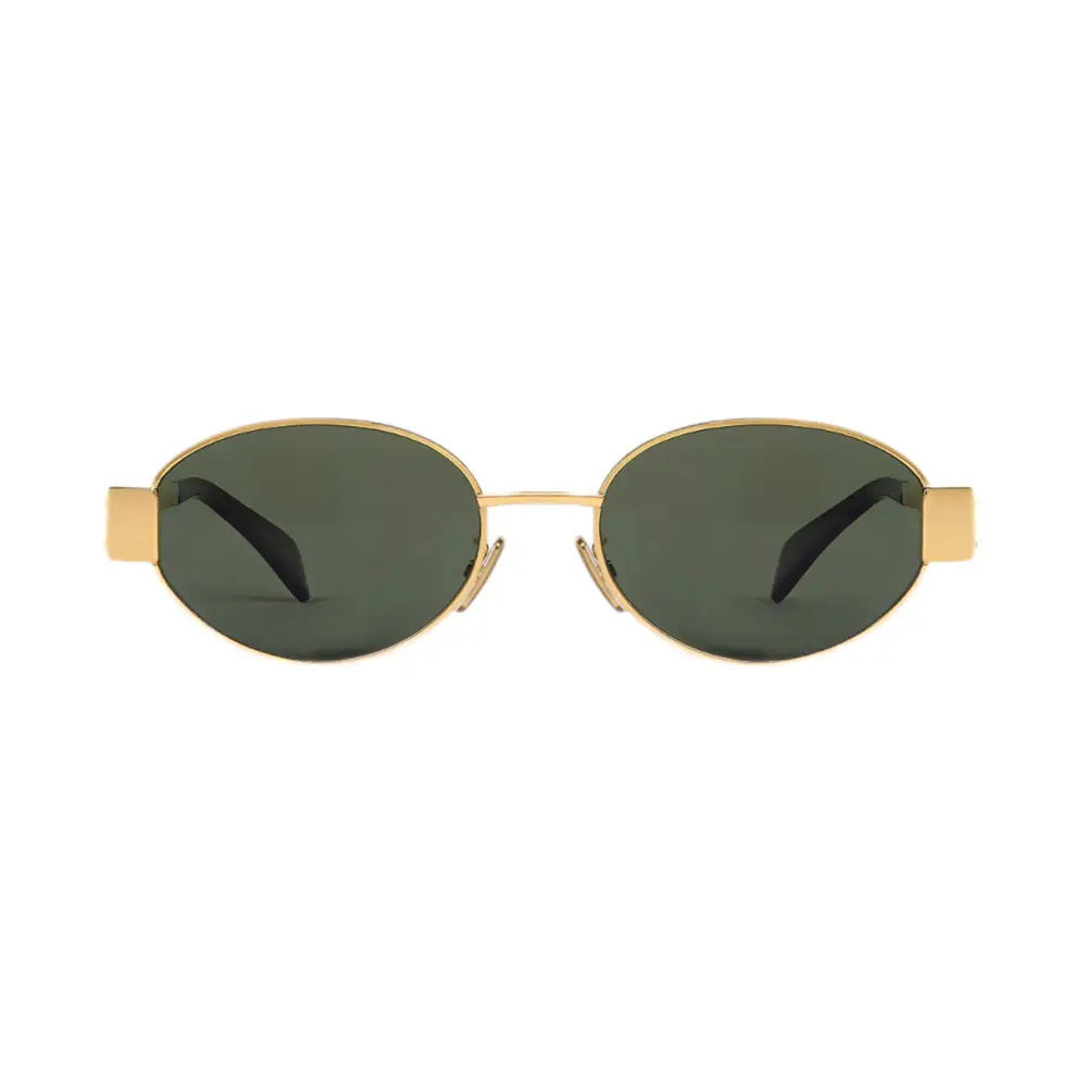 Triomphe Metal 01 Sunglasses Green Ghw