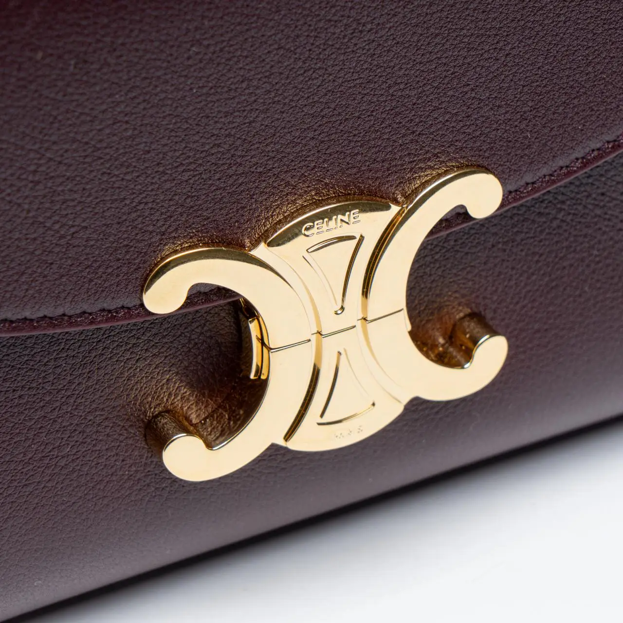 Celine Teen Nino Bag In Supple Calfskin Deep Burgundy – voilà.id