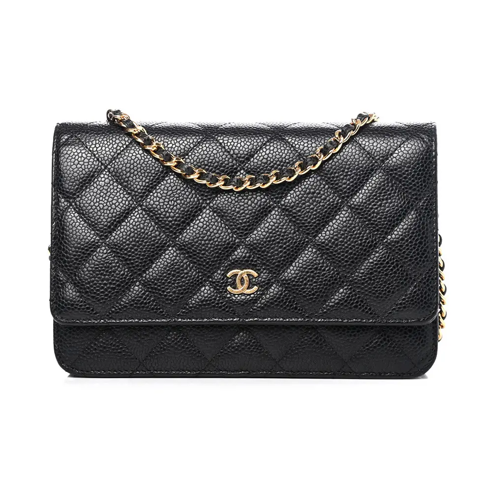 Chanel Classic Wallet On Chain Caviar Black Ghw –