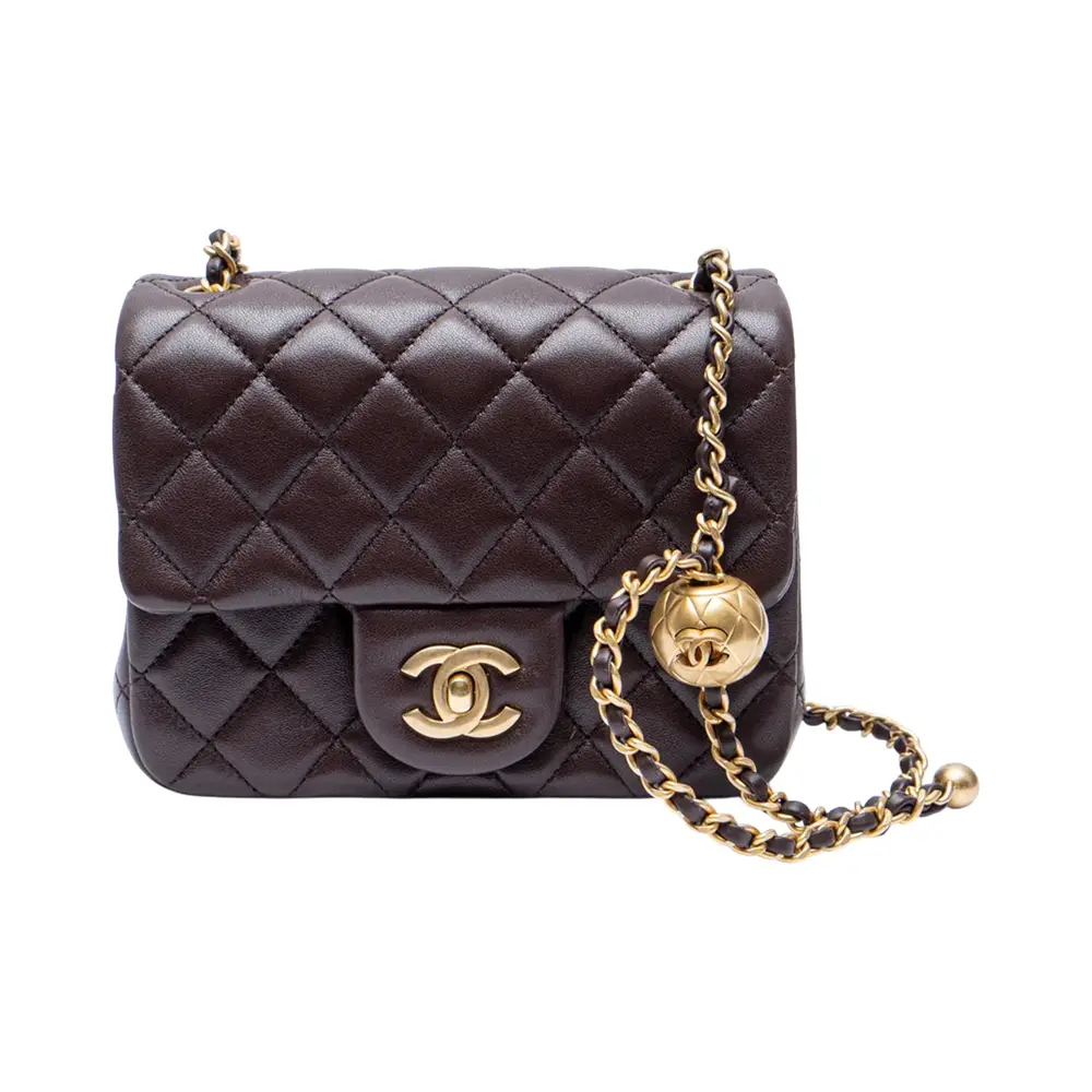 Chanel Pearl Crush Brown Chanel Wallet Chanel Pearl Crush Mini